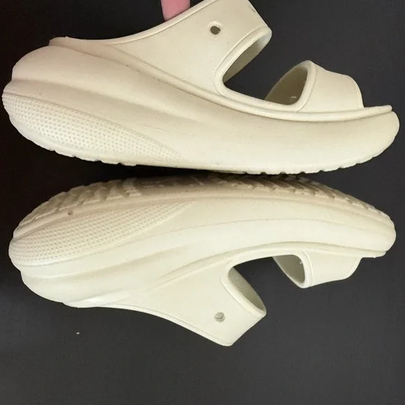CROCS Cream Sandals - Picture 6 of 8